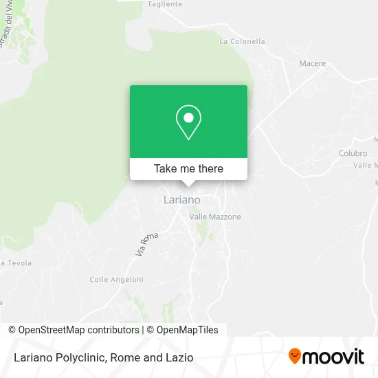 Lariano Polyclinic map