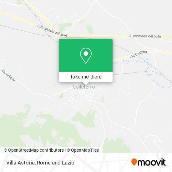 Villa Astoria map