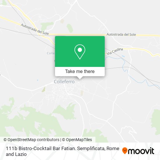 111b Bistro-Cocktail Bar Fatian. Semplificata map