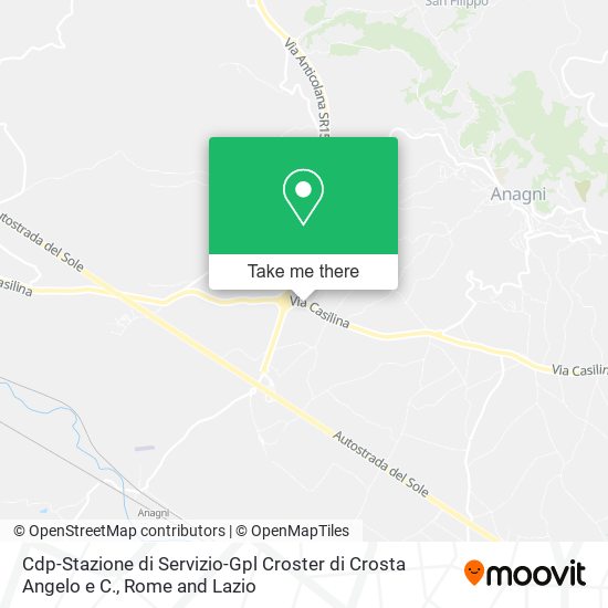 Cdp-Stazione di Servizio-Gpl Croster di Crosta Angelo e C. map