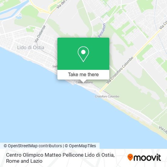 Centro Olimpico Matteo Pellicone Lido di Ostia map