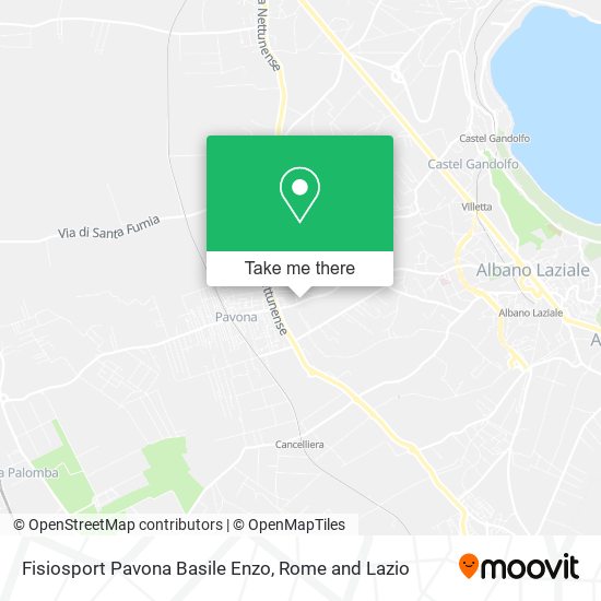 Fisiosport Pavona Basile Enzo map