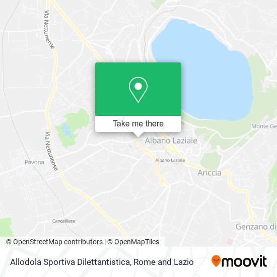 Allodola Sportiva Dilettantistica map