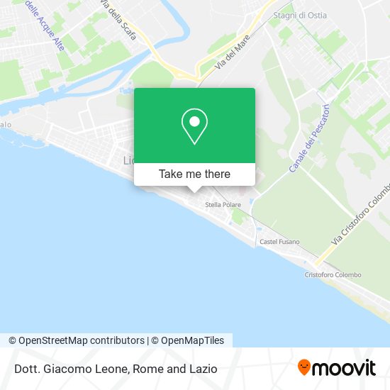 Dott. Giacomo Leone map