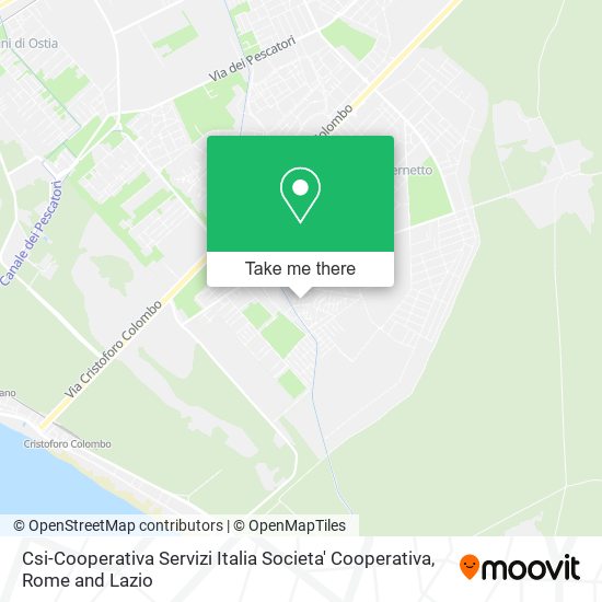 Csi-Cooperativa Servizi Italia Societa' Cooperativa map