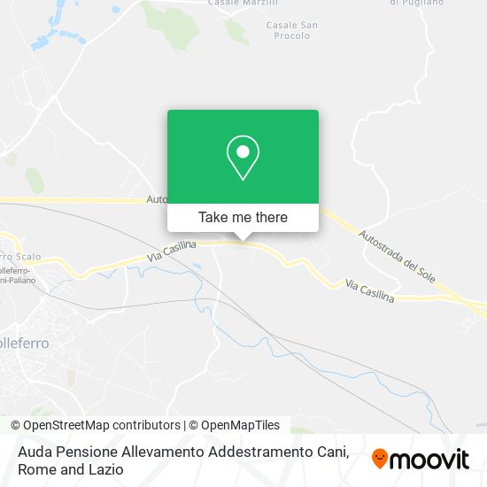 Auda Pensione Allevamento Addestramento Cani map