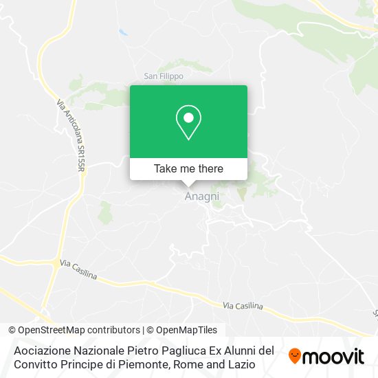 Aociazione Nazionale Pietro Pagliuca Ex Alunni del Convitto Principe di Piemonte map