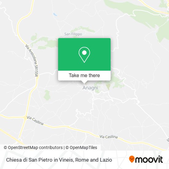 Chiesa di San Pietro in Vineis map