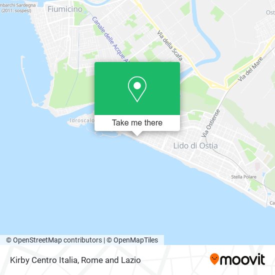 Kirby Centro Italia map