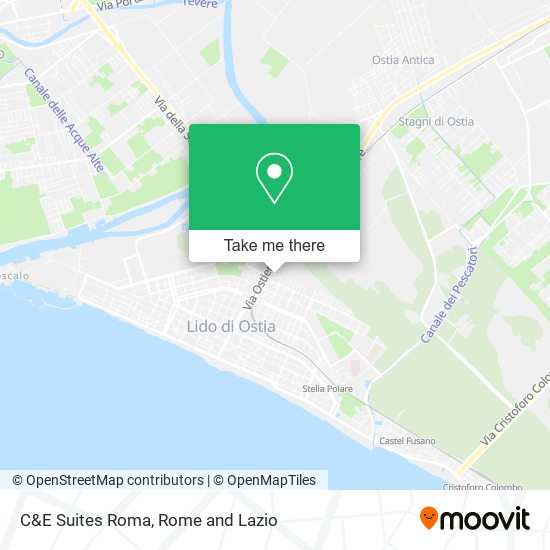 C&E Suites Roma map