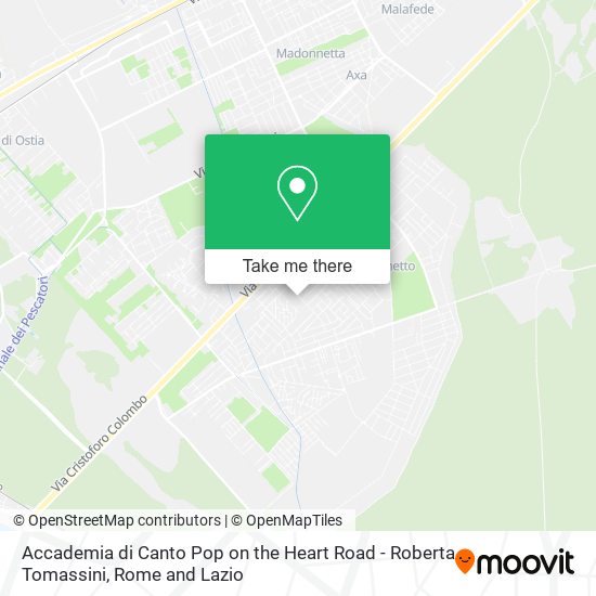 Accademia di Canto Pop on the Heart Road - Roberta Tomassini map