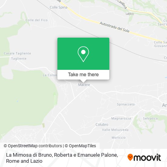 La Mimosa di Bruno, Roberta e Emanuele Palone map