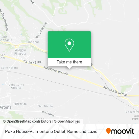 Poke House-Valmontone Outlet map