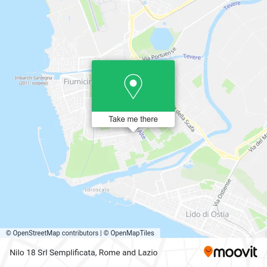 Nilo 18 Simplified Srl map