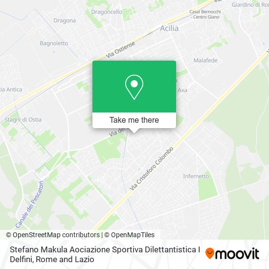Stefano Makula Aociazione Sportiva Dilettantistica I Delfini map