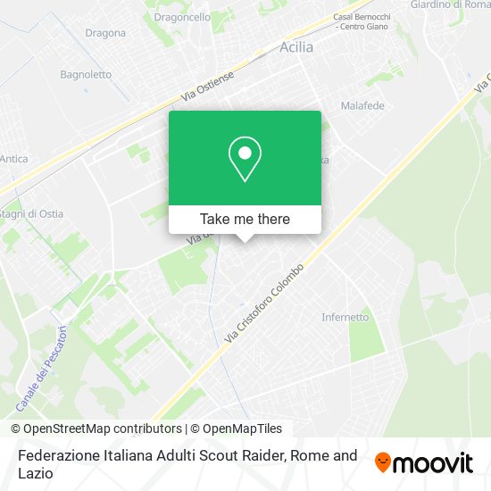 Federazione Italiana Adulti Scout Raider map