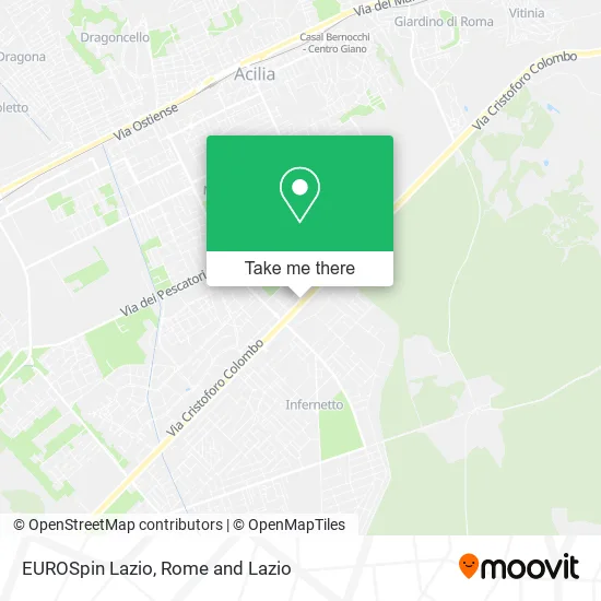 EUROSpin Lazio map