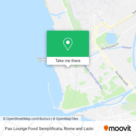 Pao Lounge Food Semplificata map