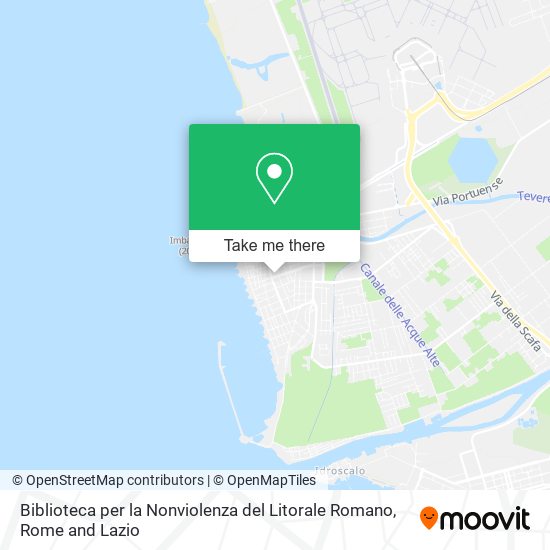 Biblioteca per la Nonviolenza del Litorale Romano map