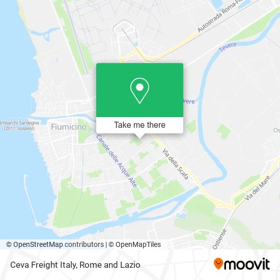 Ceva Freight Italy map