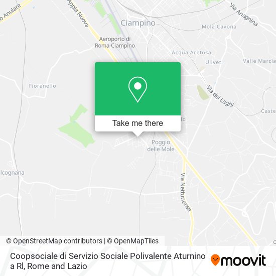 Coopsociale di Servizio Sociale Polivalente Aturnino a Rl map