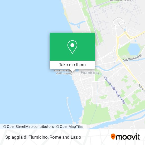 Spiaggia di Fiumicino map