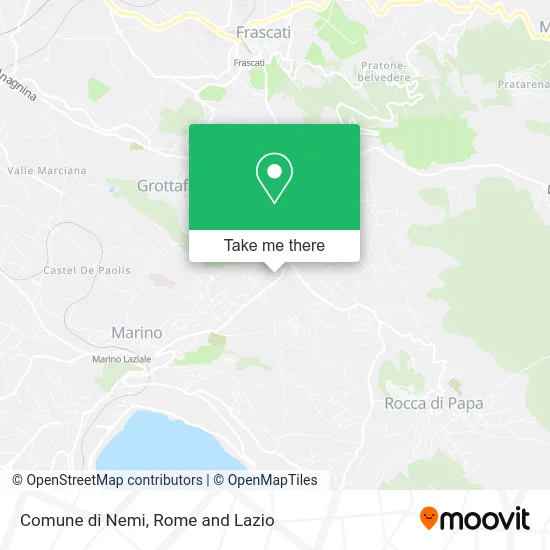 Nemi Municipality map