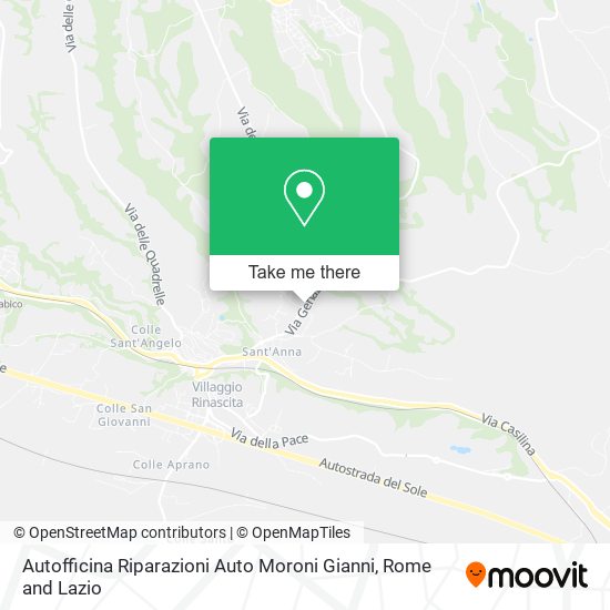 Autofficina Riparazioni Auto Moroni Gianni map