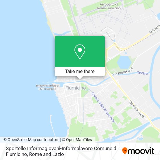 Sportello Informagiovani-Informalavoro Comune di Fiumicino map