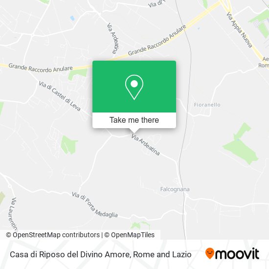 Casa di Riposo del Divino Amore map