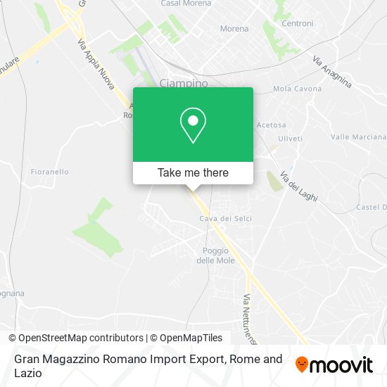 Gran Magazzino Romano Import Export map