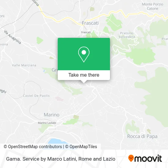Gama. Service by Marco Latini map