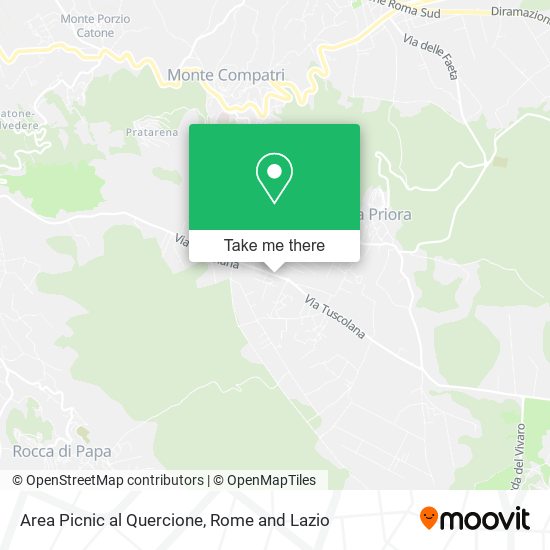 Area Picnic al Quercione map