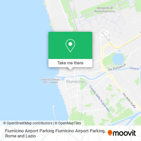 Fiumicino Airport Parking Fiumicino Airport Parking map