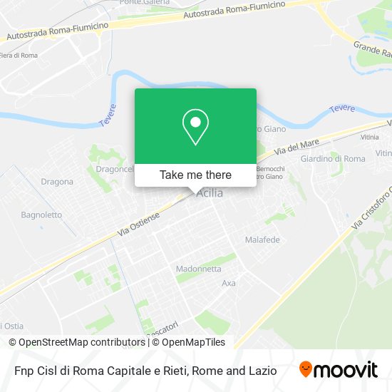Fnp Cisl di Roma Capitale e Rieti map