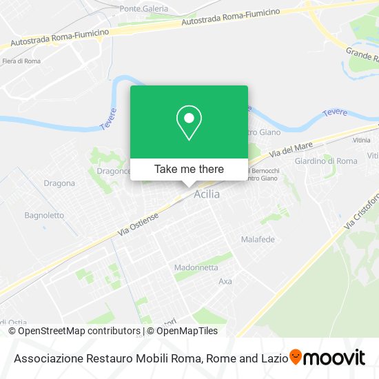 Associazione Restauro Mobili Roma map