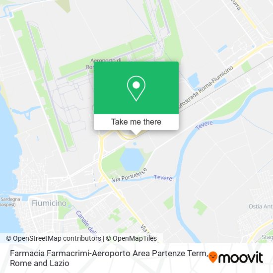 Farmacia Farmacrimi-Aeroporto Area Partenze Term map