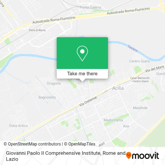 Giovanni Paolo II Comprehensive Institute map