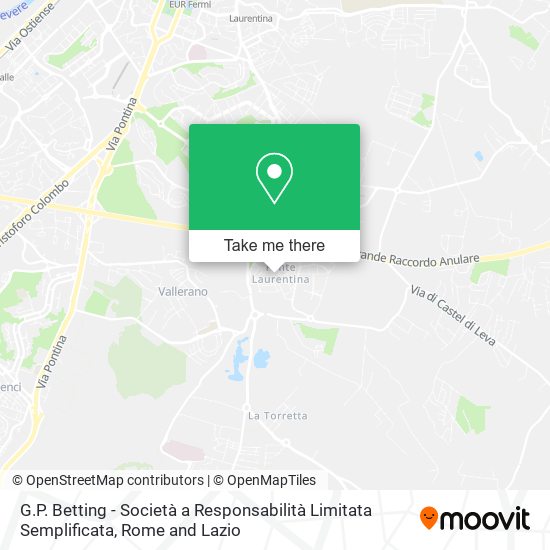 G.P. Betting - Società a Responsabilità Limitata Semplificata map