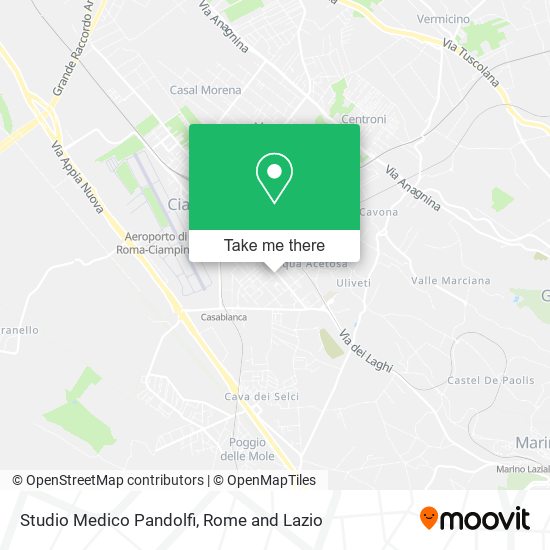 Studio Medico Pandolfi map
