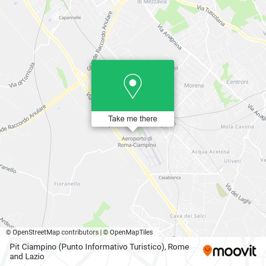 Pit Ciampino (Punto Informativo Turistico) map