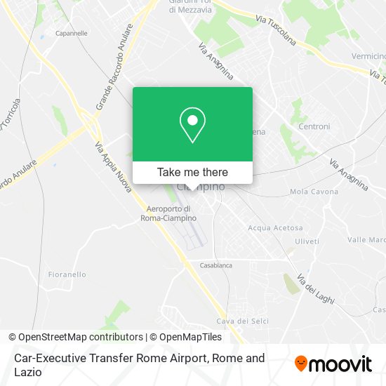 Car-Executive Transfer Rome Airport map