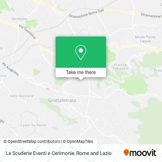 Le Scuderie Eventi e Cerimonie map