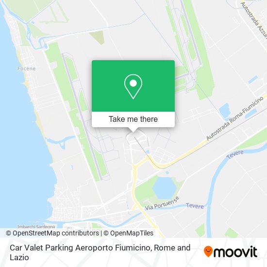 Car Valet Parking Aeroporto Fiumicino map