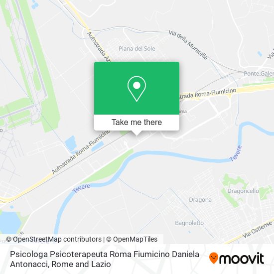 Psicologa Psicoterapeuta Roma Fiumicino Daniela Antonacci map