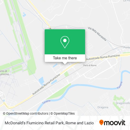 McDonald's Fiumicino Retail Park map