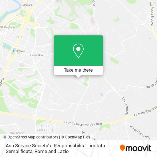 Asa Service Societa' a Responsabilita' Limitata Semplificata map