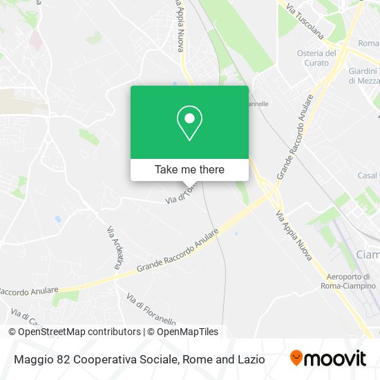 Maggio 82 Cooperativa Sociale map