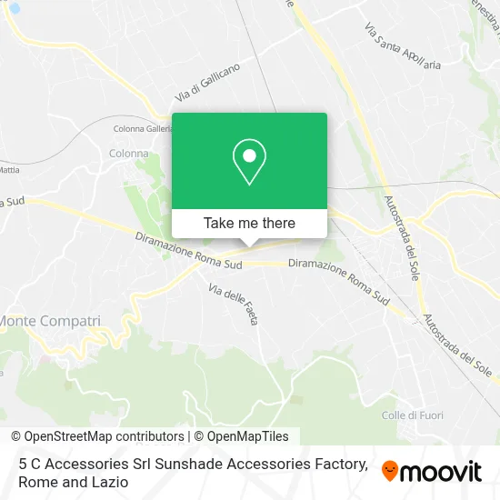 5 C Accessories Srl Sunshade Accessories Factory map