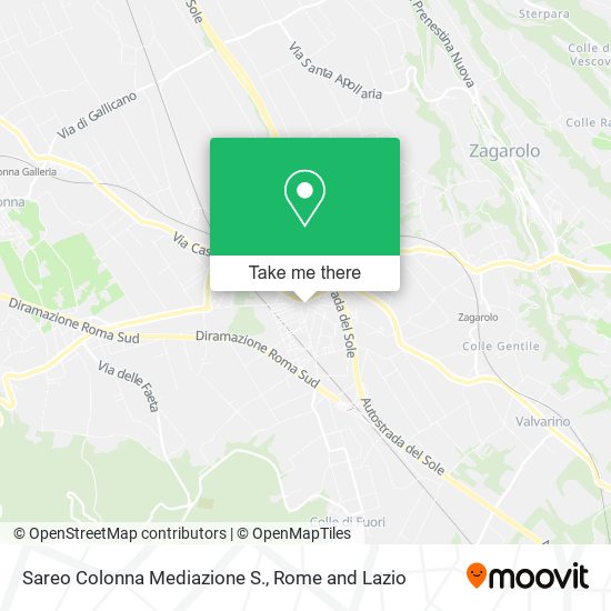 Sareo Colonna Mediazione S. map